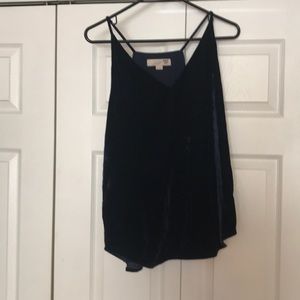 Loft velvet blue tank